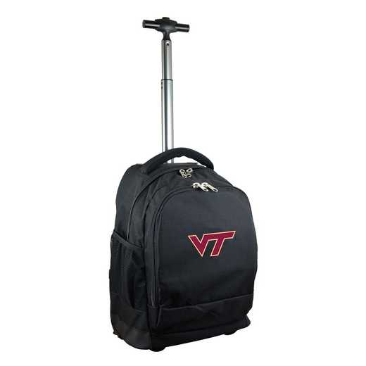 CLVTL780-BK: NCAA Virginia Tech Hokies Wheeled Premium Backpack